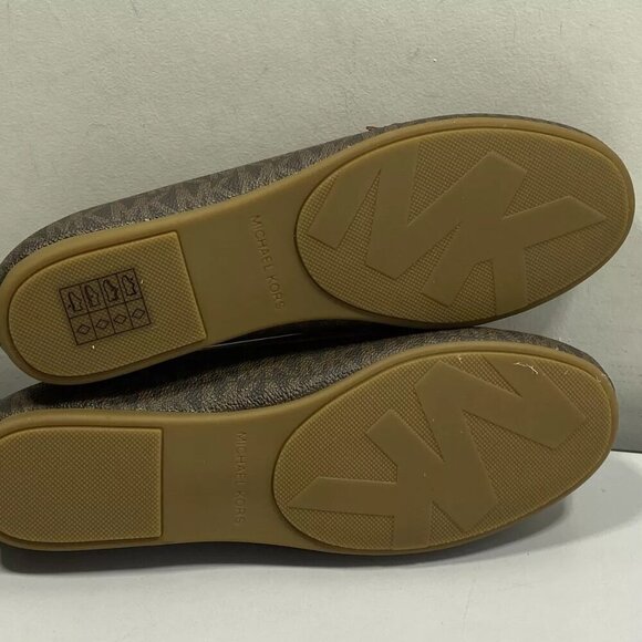 NEW MICHAEL KORS Womens Fulton Logo Moccasins Size 6.5 Cushioned Comfort Brown - Picture 8 of 8